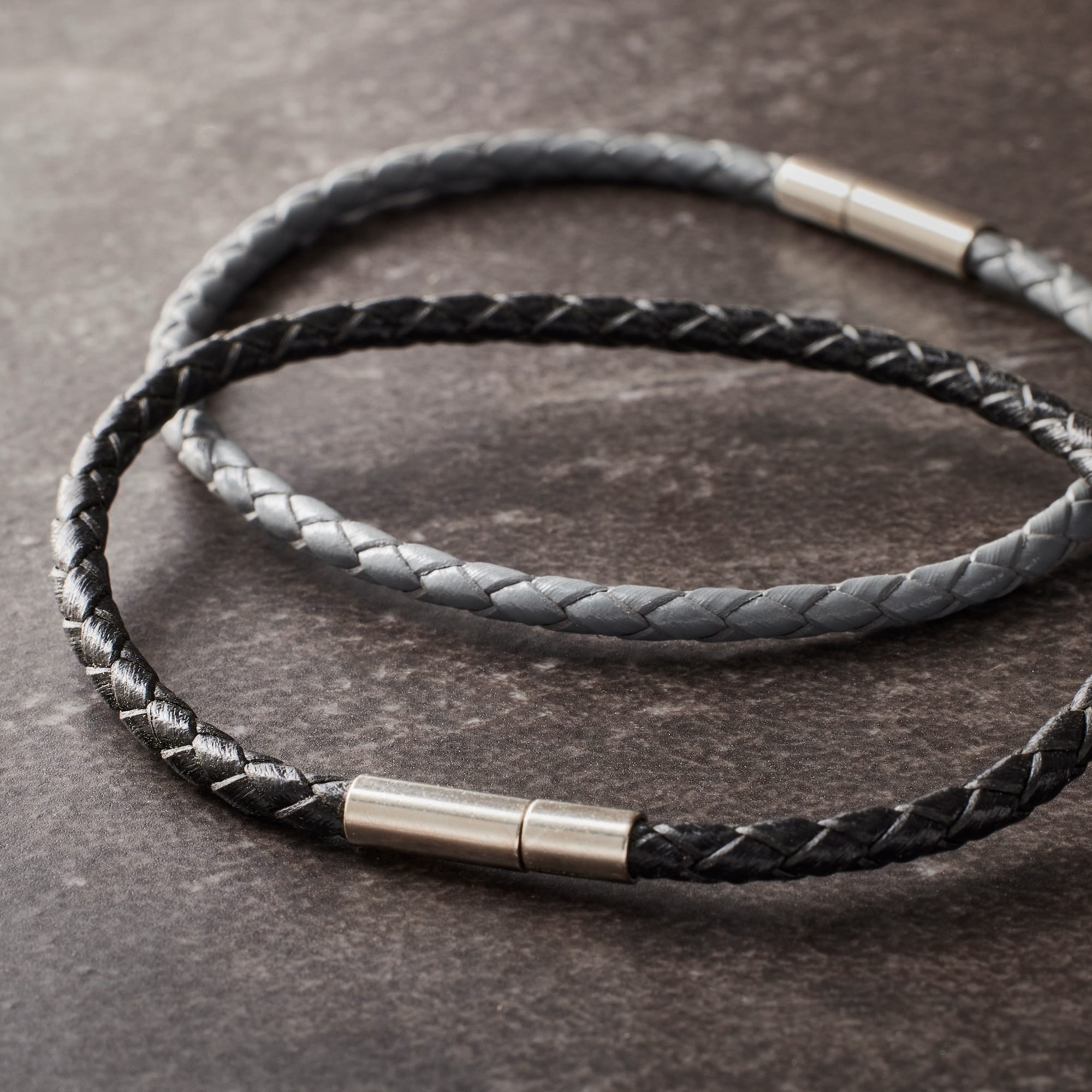 Black & Gray Bracelet Set by Bead Landing™